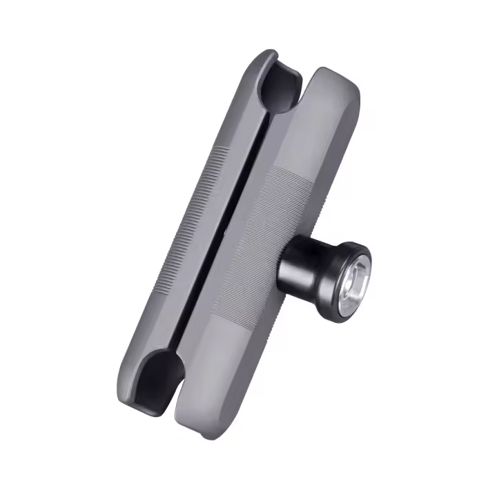 Soporte De Teléfono Para Motocicleta FANAUE De Aluminio Anti-Robo Con Adaptador De 1'' Y Mano Doble De 25mm Para RAM Mounts - 1