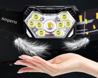 Lámpara Frontal LED 9 Luces Con Sensor De Movimiento Recargable USB Portátil Para Pesca Camping Y Actividades Al Aire Libre - details 9