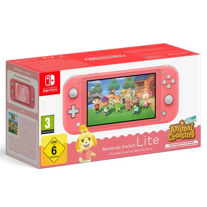 CONSOLA NINTENDO SWITCH LITE + ANIMAL CROSSING NEW HORIZONS ELIGE TU COLOR VERSIÓN ESPAÑOLA GARANTÍA EUROPEA EU WARRANT - 1