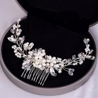 Peine De Perlas Para Novias Y Vestidos Formales Adorno De Cabello Con Diamantes Estilo Europeo Y Americano Decorativo Para Fiestas - details 0
