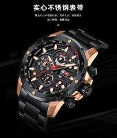 Reloj De Pulsera De Cuarzo Para Hombre MINI FOCUS Gran Dial Resistente Al Agua Con Función De Calendario Y Luz Trasera Acero Inoxidable Estilo Casual - details 16