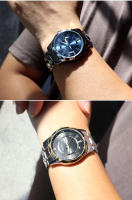 Reloj De Cuarzo Elegante Para Hombre MEGIR Estilo Simple Con Mostrador De Fecha Y Día Correa De Acero Inoxidable Caso De Aleación Reloj De Muñeca Para Mujeres Resistente Al Agua - details 8