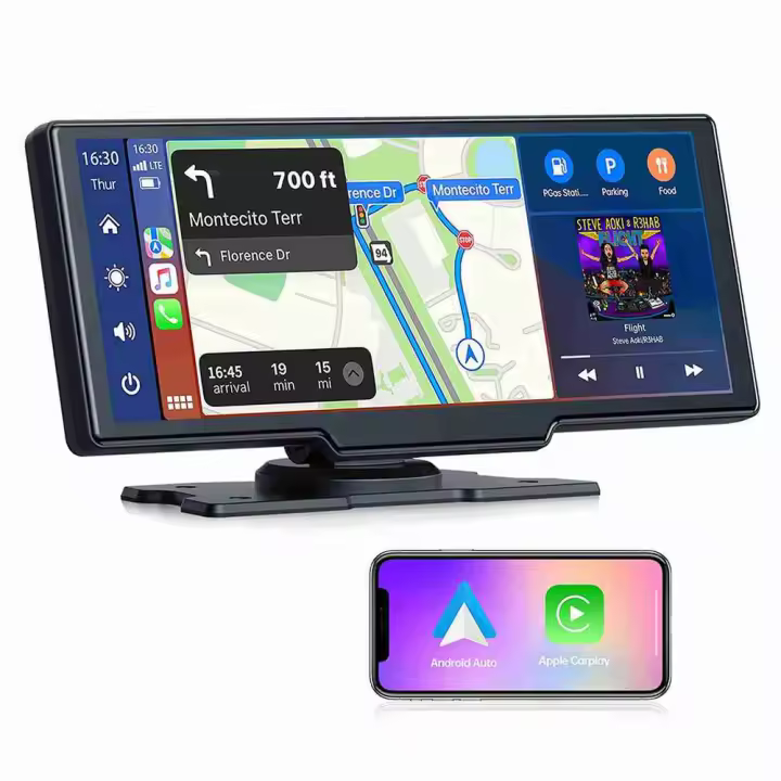 ALMALUX Pantalla Táctil 9,3'' Inalámbrica CarPlay Android Auto con Cámaras Delantera Trasera Bluetooth y Radio FM GPS PLUS - 1