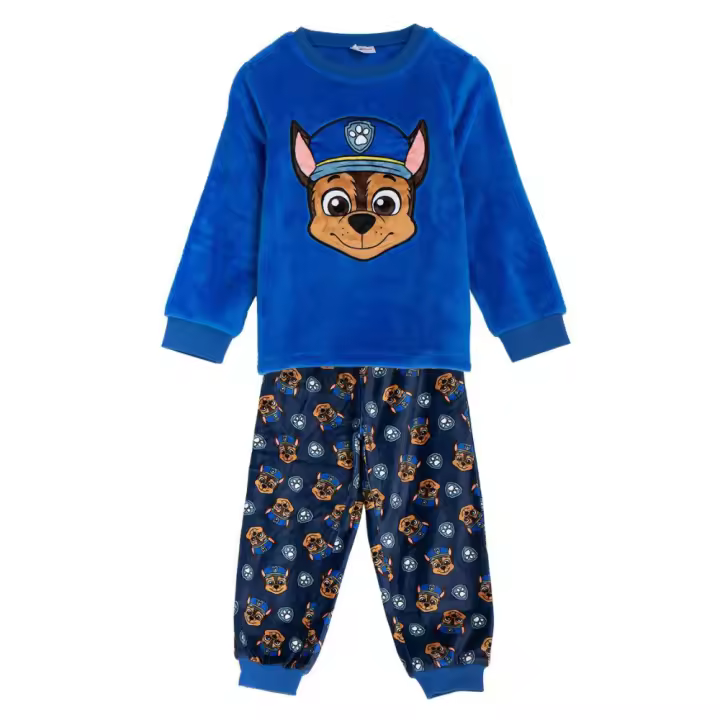 Pijama Manga Larga Coralina Patrulla Canina Chase Bordado Niño 80281 - 1