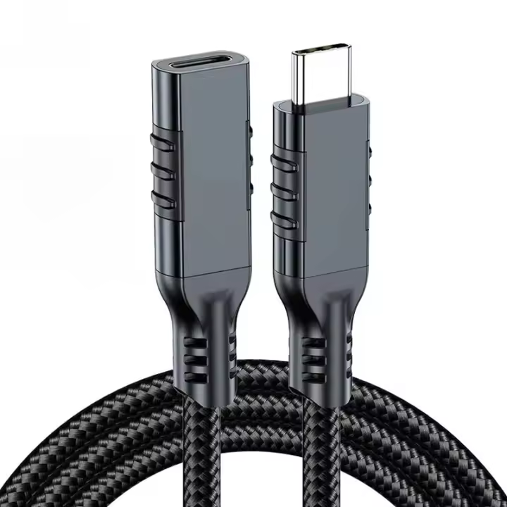 Cable De Extensión USB C 20Gbps Macho a Hembra 240W 8K Para iPhone 15 16 pro MacBook pro Samsung Xiaomi PC Laptop U Disk Compatible Con USB-C Tipo C Alta Velocidad De Datos Y Carga - 1