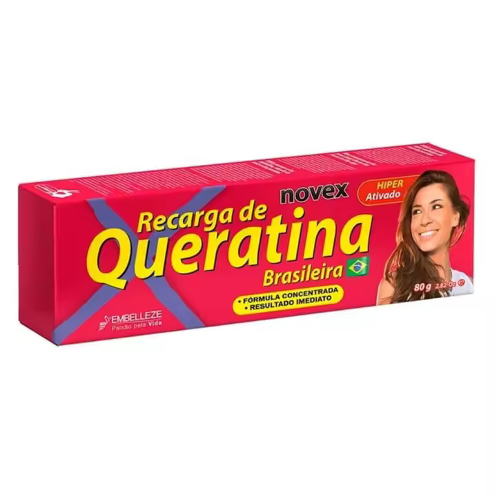 novex nutrire recarga de queratina reconstrucción capilar 80gr - 1