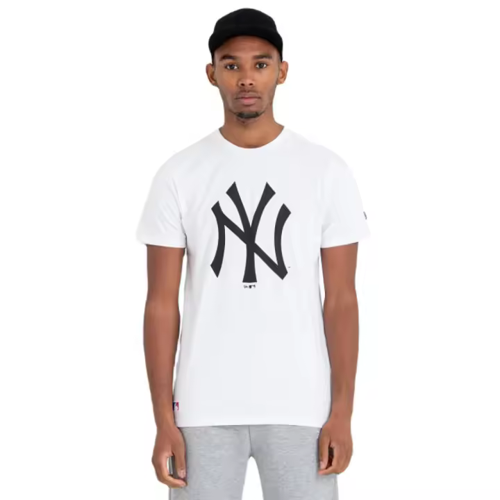 Camiseta New Era Nos Mlb New York Yankees Blanco Negro T Shirt 60416755 - 1