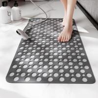 alfombras de ducha antideslizantes anti M LD, 75 alfombra de baño antideslizante de goma pequeña de 43 cm con orificios de drenaje, alfombra de ducha resistente a las bacterias lavable a máquina - details 4