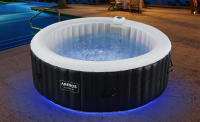 AREBOS Spa Hinchable de Hidromasaje Al Aire Libre Masaje Inflable Redondo con LED 208 Cm - Para Hasta 6 Personas - details 1