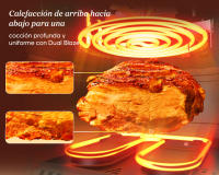 Cosori Freidora de Aire Dual Blaze Chef Edition 6,4L Negra, Doble Resistencia, 360 ThermoIQ, 205°C, 12 Programas, Pantalla Táctil - details 1