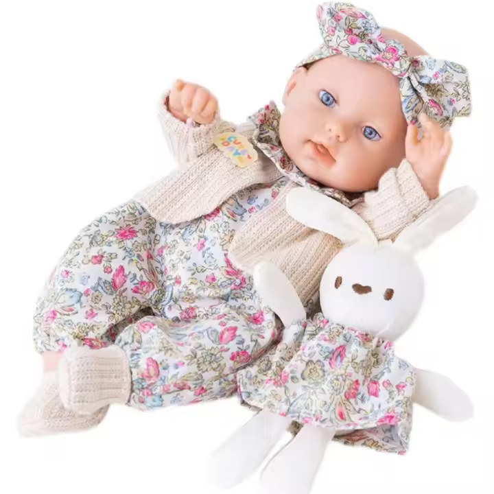 Muñeca reborn de 30 cm, bebé realista de vinilo completo. - 1