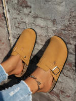 Zapatillas Casuales Para Mujer 2025 Nueva Modelo Temporada Completa Antideslizantes Moda Media Punta Sin Cierre Con Hebilla Adecuadas Para Interior Exterior Actividades Al Aire Libre - details 15
