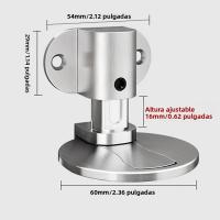 Parabrisas De Puerta Ajustable De Acero Inoxidable Magnético Fuerte Antigolpes Invisible Para Baño Sin Necesidad De Perforación - details 1