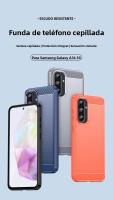 Funda Suave De TPU Con Fibra De Carbono Y Goma Para Samsung Galaxy A57 A56 A55 A37 A36 A35 A26 A25 A17 A16 A15 A07 A06 A05 A05S Anti-Scratch Y Anti-Huella - details 0