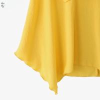 ZANZEA Camiseta Para Mujer Verano Tops 2025 Sólida Sin Mangas Asimétrica Casual Suelta Con Cuello Redondo Y Scaro - details 8