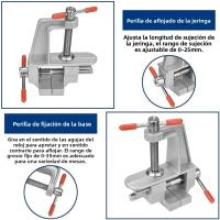 Mini Pinza De Trabajo Multi-Funcional 3.5'' De Aluminio Herramienta De Prensa Para Hobby Y Joyería Clip a La Mesa - details 0