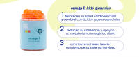 Jelly Pills Gominolas de Omega 3 para Niños con DHA de Microalgas - Apoyo a Cerebro y Visión - 70 Gummies Veganas para 2 meses - Sin Azúcares Añadidos - Sabor Naranja - details 1