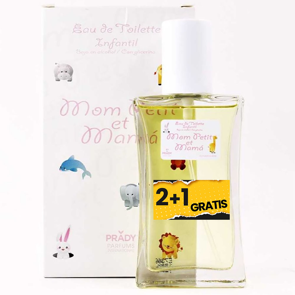 3 UNIDADES (2+1 Gratis) MOM PETIT ET MAMA Eau de Toilette INFANTIL 90ml Prady Fragancia inspirada en otros perfumes Colonia