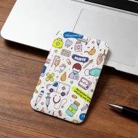 Funda Protectora Para Tarjetas De Acceso Y Comida Moderna Rosa Con Herramientas De Médico Y Enfermera Estilo Clásico Unisex - details 9