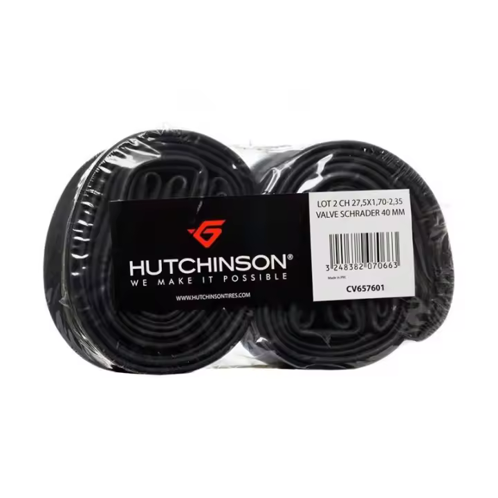 Hutchinson - Cámaras para bicicleta Pack 2 unidades compatible con ruedas 26x1.70/2.35 V Gorda 48mm, ideal para ciclismo de montaña y carretera, resistente y de fácil instalación - 1