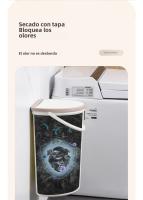 Bandeja De Papel Toalla De Baño Pared Montado Recipiente De Basura Con Tapa Y Mango Resistente Al Agua Estrecho Ecológico Para Cocina Y Baño - details 12