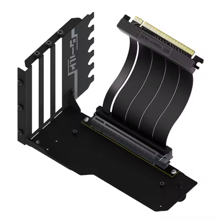 Soporte Vertical Para Tarjeta Gráfica Con Cable PCI-E 4.0 X16 Riser De 15cm Soporte Para GPU De 90 Grados Derecho - 1