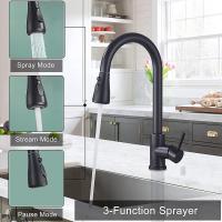 Grifo de Cocina Negro con Rociador Extraíble 360 Grados - Monomando - Acero Inoxidable - details 2