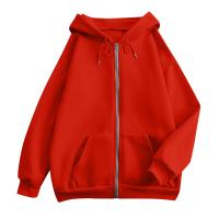 Sudadera De Mujer Con Capucha Abrigo Casual De Color Sólido Otoño E Invierno Con Bolsillos Y Cierre De Cremallera Largo Manga Para Calle - details 15