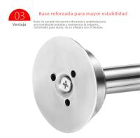 Parador De Puerta De Acero Inoxidable De Tamaño Extendido Con Punta De Goma Antideslizante Y Antiseña Protector De Pared Para Sliding - details 14
