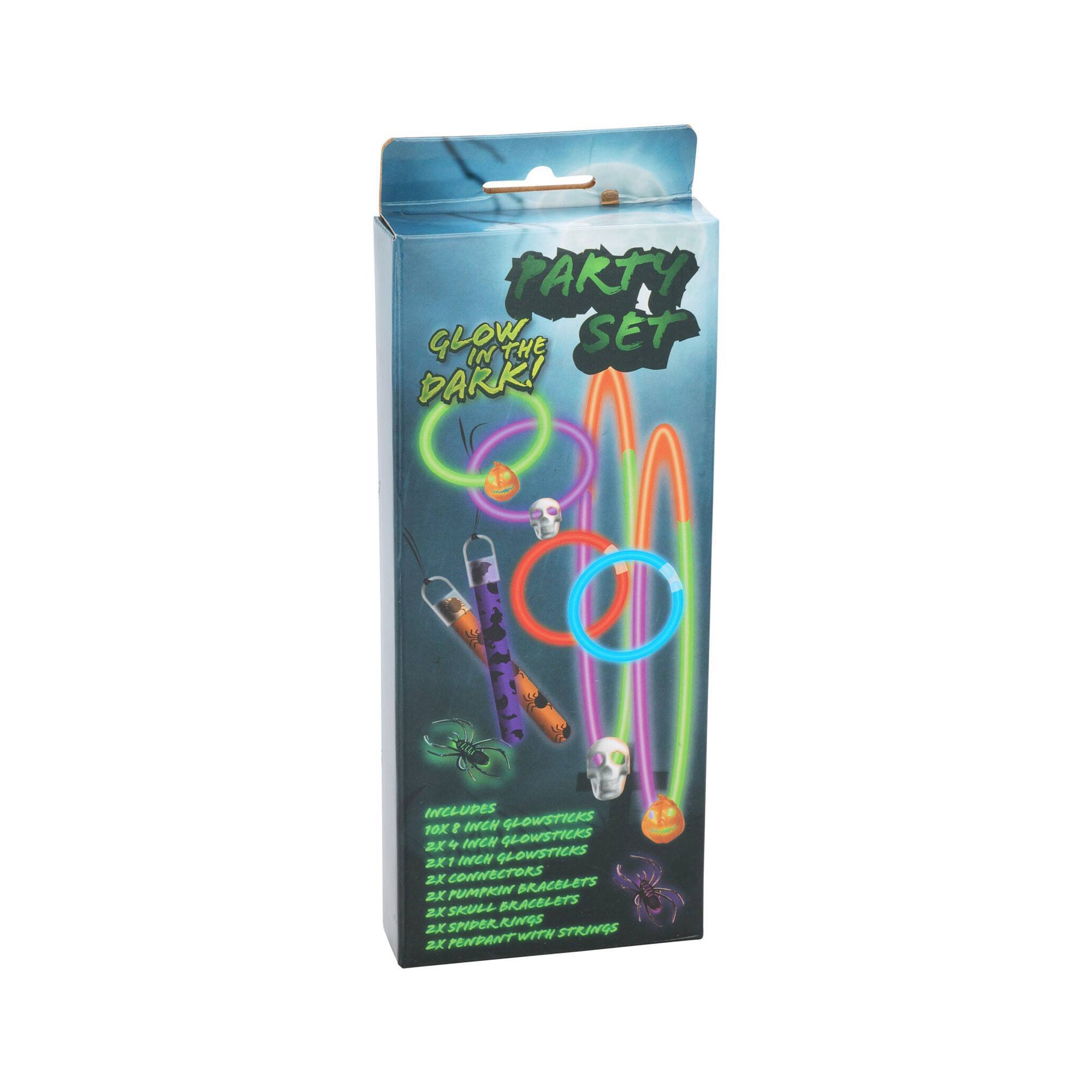 Set de Halloween Glow In The Dark con 10 piezas para manualidades