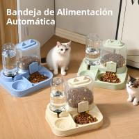 Tazón De Alimentos Para Mascotas Con Capacidad Grande Y Dispensador De Agua Alimentador Automático Para Gatos Y Perros Suministro De Alimentos Para Animales De Compañía - details 0