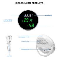 Sensor De Temperatura Y Humedad Inteligente Tuya USB Monitoreo Remoto Por App Para El Hogar Inteligente Compatible Con Alexa Y Google Assistant - details 15
