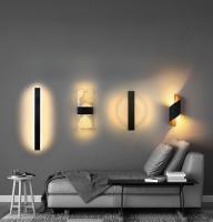 Lámpara De Pared LED Moderna Nórdica En Acrílico Lámpara De Sobremesa Para Dormitorio Y Sala De Estar 27cm 6W 85-265V Color Negro Oro Plateado - details 14