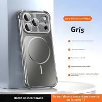 Funda Magnética Para iPhone Con Protector De Cámara Y Carcasa De Silicona Mate Antichoque Compatible Con Magsafe Modelos 13 14 15 16 17 - details 12