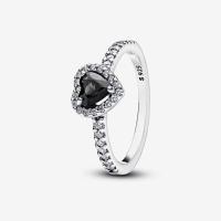 Anillo De Plata Esterlina 925 Tamaños 6 7 8 9 Para Mujer Con Diamantes Coloridos Corazón Regalo De San Valentín Cumpleaños Joyería DIY - details 3