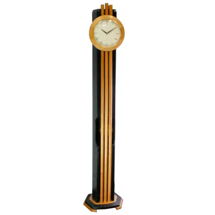 Christian Gar mod-Sw-04. Reloj de Salón con Péndulo. De Madera. Diseño Visual de líneas verticales. - 1