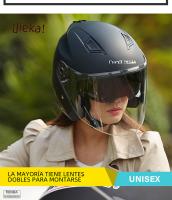 Casco De Motocicleta Vintage Con Lente Doble Para Karts Scooters Y Vans Protección Abs Unisex Adecuado Para Todas Las Estaciones - details 13