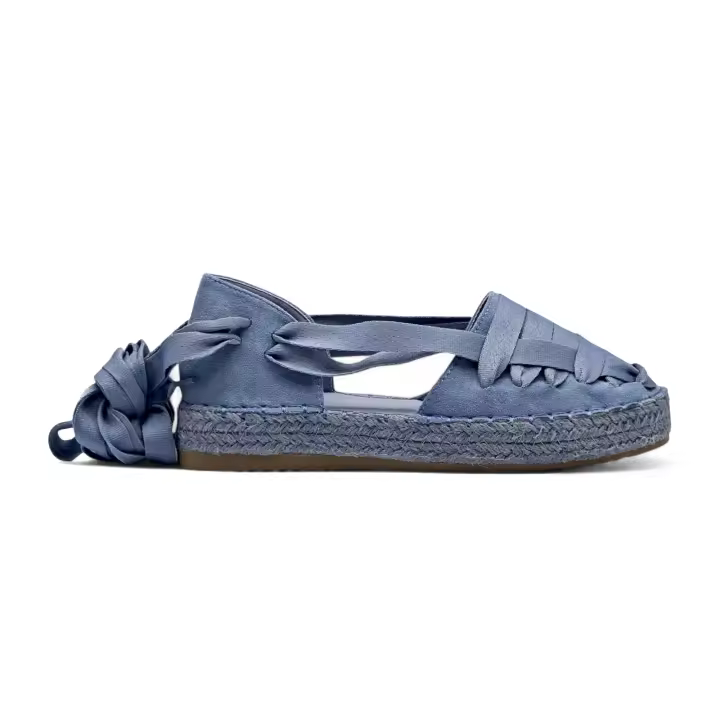 Calzados Soraia Sandalia Mujer Cuña Yute Espardeñas Planas con Lazos Moda Primavera y Verano Cómodas Elegantes ✅ Entrega 24/72h a España (península) - 1