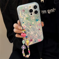 Funda De Teléfono Estrellada Y Corazón En Colores Coreano Para iPhone 17 Air 16 15 14 12 13 11 pro Max Con Cadena Resistente Al Choque Y Duro - details 5
