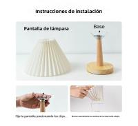 Lámpara De Escritorio LED Nórdica Con Enchufe USB Iluminación Interior Para Dormitorio Luz Nocturna Retro Para Bar Y Café Decoración De Mesa - details 14