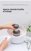 1pc Escobilla De Limpieza Para Cocina Portátil Con Dispensador De Detergente Fácil De Usar Escobilla De Lavado Para Limpieza De La Cocina - details 12