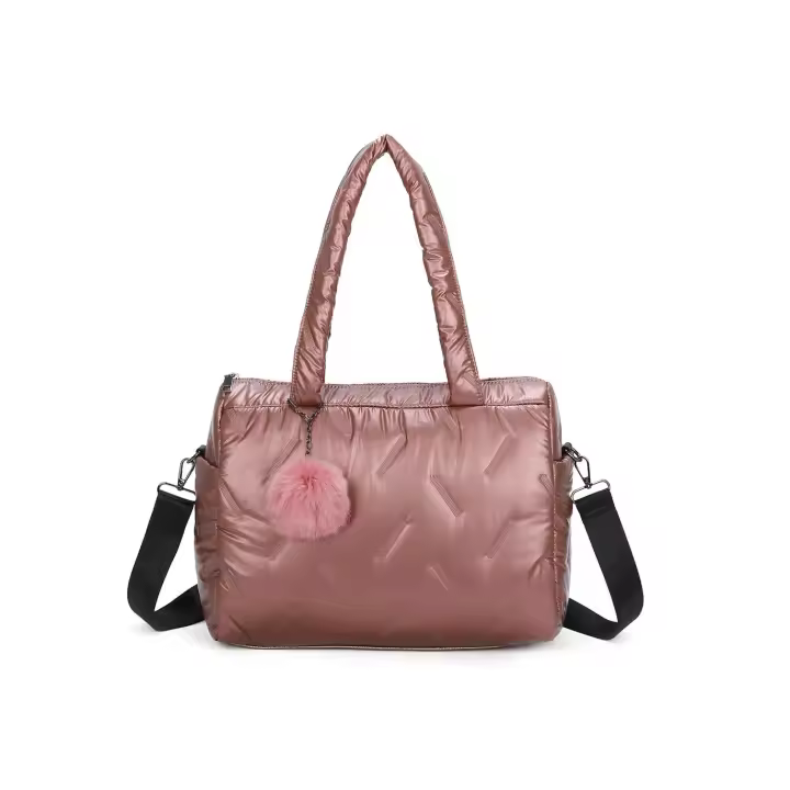 1990s Bolso para Mujer Nylon Acolchado Impermeable con Asa Regulable - 1