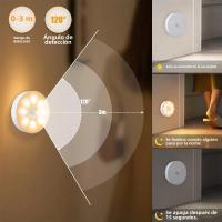 Lámpara Nocturna LED Recargable Inalámbrica Con Sensor De Movimiento Para Armarios Escaleras Librerías Y Cocina Luz De Inventario Clara - details 1