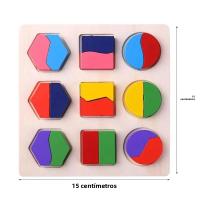 Juego Educativo De Madera Con Formas Geométricas Para Niños Montessori Puzzle De Matemáticas Juguetes Para Bebés Y Niños De Preescolar - details 2