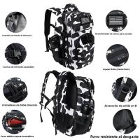 Mochila De Camuflaje Para Actividades Al Aire Libre Y Senderismo Con Ventilador Militar Gran Capacidad Deportiva Y Multifuncional - details 5