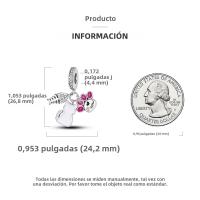 Encantos De Animal Colección Plata Francés Bulldog Gato Mariposa Ladybug Para Pulseras Originales Joyería Hechas a Medida - details 71