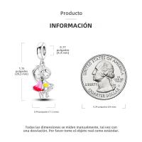 Beadas De Corazón Colorido En Plata Para Joyería De Pulsera Y Collar Con Encanto Para Chicos Y Chicas Accesorios De Moda Irregular - details 74