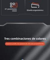 Teclado Mecánico De Juego USB MUCAI MK61 61 Teclas Cable Desmontable RGB Retroiluminado Intercambiable Rojo Axis Hot Swap - details 2