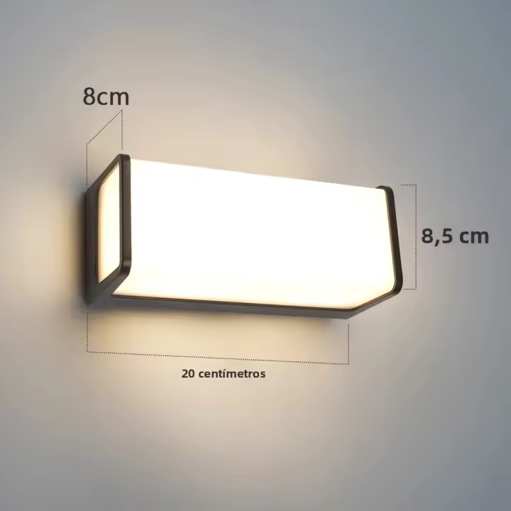 Lámpara De Pared Exterior Moderna LED Impermeable IP65 Para Balcones Jardines C�fes Luz De Porche 110v 220v Instalación Por Montaje Incluye Bombillas - 1
