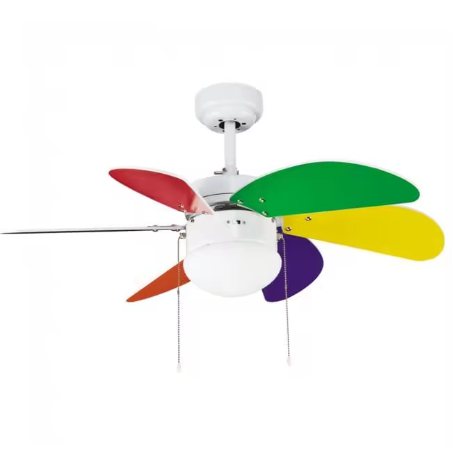 Wonderlamp Ventilador de techo con luz Basic Multicolor - 1